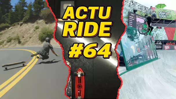 ACTU RIDE #64 : Le plus long frontflip du monde, Énorme crash en BMX, Il skate dans un aéroport !