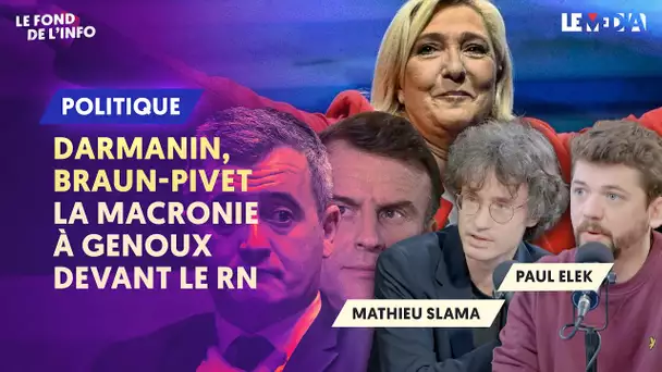 DARMANIN, BRAUN-PIVET : LA MACRONIE À GENOUX DEVANT LE RN