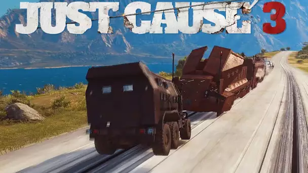 JUST CAUSE 3 EXPERIENCES DROLES ! EXPLOSION TRAIN, C4 FUSEE ETC