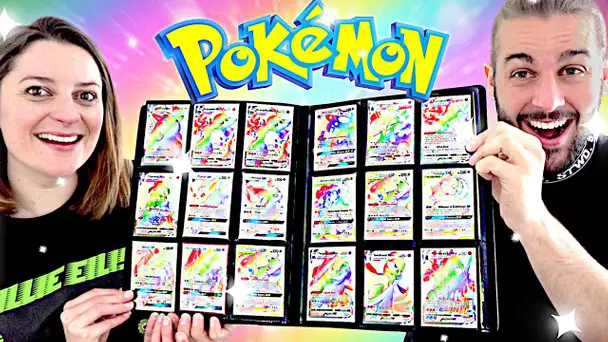 TOUTE NOTRE COLLECTION DE CARTES POKEMON RAINBOW ARC EN CIEL ULTRA RARE !