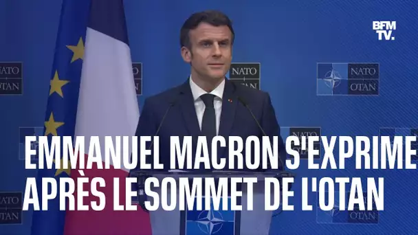 Guerre en Ukraine: Emmanuel Macron s'exprime après le sommet de l'Otan