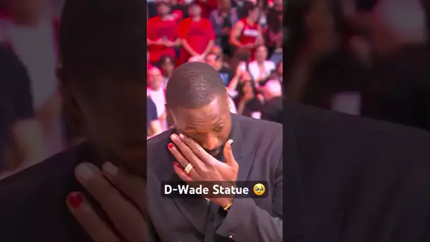 Dwyane Wade gets emotional receiving the news of a statue in Miami | #Shorts