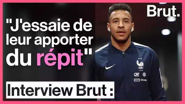 Corentin Tolisso raconte ses visios avec des enfants handicapés