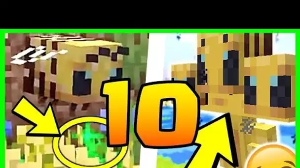 10 SECRETS à MOURIR DE RIRE sur les ABEILLES MINECRAFT 1.15