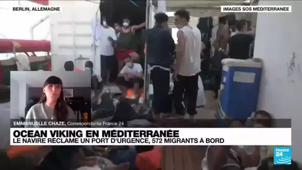 Ocean Viking en méditerranée : le navire réclame un port d'urgence • FRANCE 24
