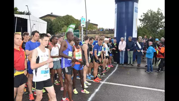 Sur la ligne d&#039;arrivée du Marathon de Metz