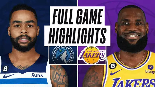 TIMBERWOLVES at LAKERS | NBA PRESEASON FULL GAME HIGHLIGHTS | October 12, 2022