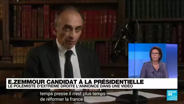 Présidentielle en France :  Zemmour veut "sauver" la France d'un "destin tragique" • FRANCE 24