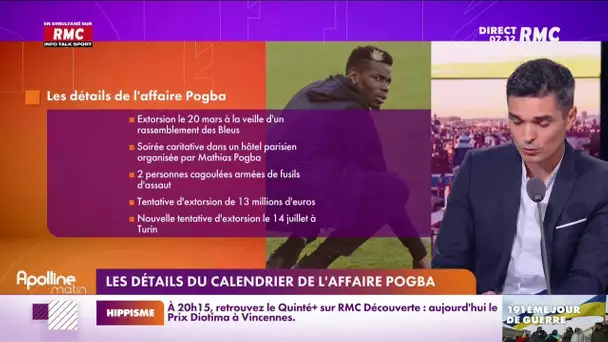 Les détails du calendrier de l'affaire Pogba