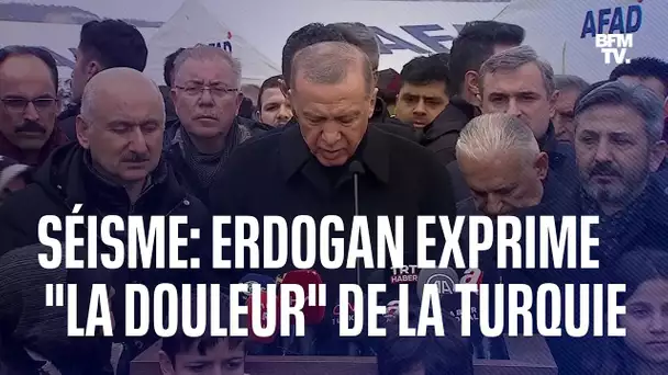 Séisme en Turquie: pour Erdogan, "les mots ne sont pas assez forts pour décrire la douleur"
