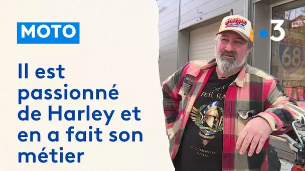 Ce passionné d'Harley-Davidson a fait de sa passion son métier