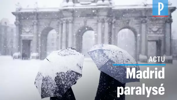 La tempête Filomena provoque des chutes de neige historiques en Espagne