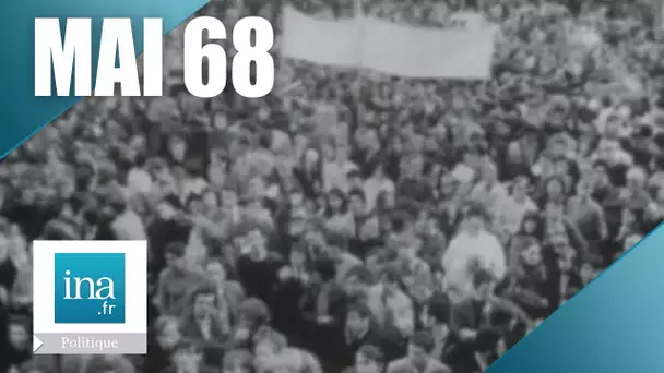 Mai 68 : Manifestation UNEF gare Saint Lazare | Archive INA