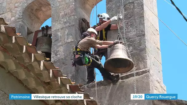 Lot : la cloche de l’église de Trébaïx a enfin pu retrouver son campanile