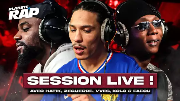 SESSION FREESTYLE avec Hatik, Zeguerre, VVES, Kolo & Fafou ! #PlanèteRap