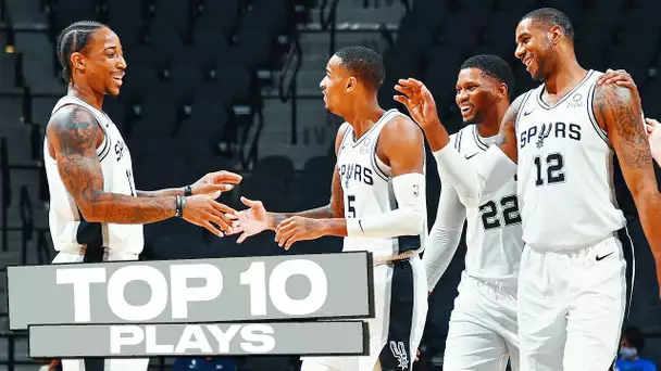 Top 10 San Antonio Spurs Plays of The Year! 🎉