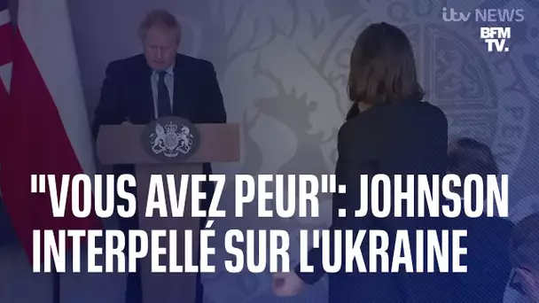 "La 3ème guerre mondiale a déjà commencé":l'émotion d'une activiste ukrainienne face à Boris Johnson