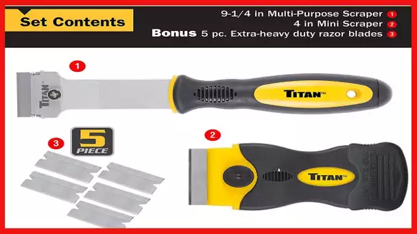 Titan Tools - 2-Pc Multi-Purpose Razor Scraper Set (17002)