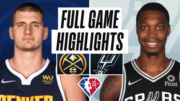 NUGGETS at SPURS | FULL GAME HIGHLIGHTS | December 11, 2021