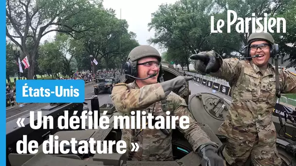 Trump s'offre la parade militaire de ses rêves alors qu'une partie de l'Amérique manifeste