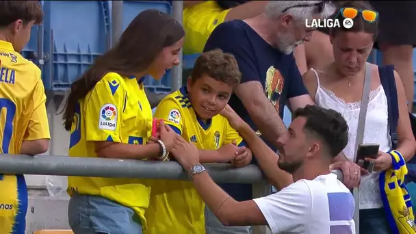 Calentamiento Cádiz CF vs UD Almería