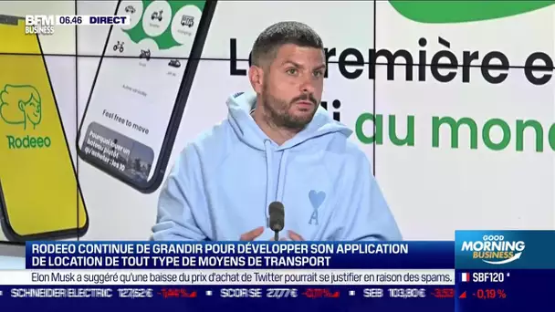 Loïc Chauveau (Rodeeo): L'application Rodeeo propose tous les moyens de transport à la location