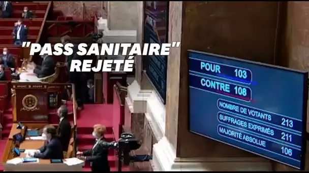 Coup de théâtre à l'Assemblée: l'article instaurant le pass sanitaire est rejeté