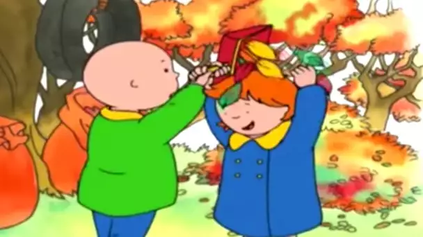 Caillou en Français -  Caillou et L&#039;amusement avec les Feuilles | dessin animé | conte pour enfant