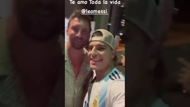 😳😘 Quand un fan vol un bisou à Léo Messi ! #shorts