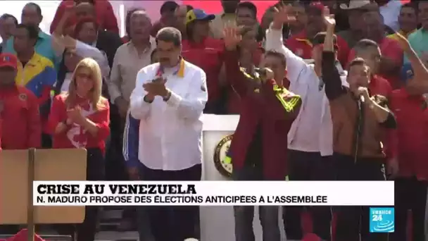 Crise au Venezuela : Maduro propose des élections législatives anticipées