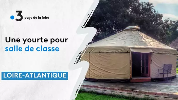 Une yourte transformée en salle de classe