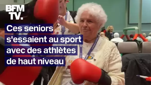 Boxe, rugby... Ces seniors s'essaient au sport avec des athlètes de haut niveau