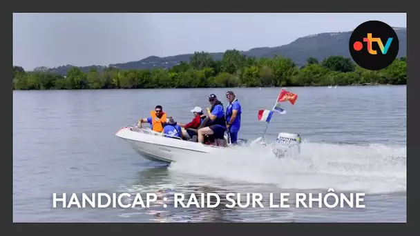 Handicap : raid sur le Rhône avec les sapeurs-pompiers
