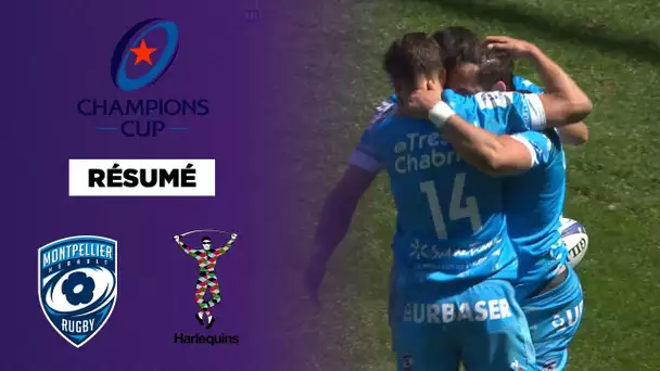 🏆🏉  Résumé - Champions Cup : Montpellier domine les Harlequins et prend une belle option
