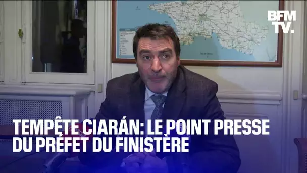 Tempête Ciarán: le point presse du préfet du Finistère en intégralité