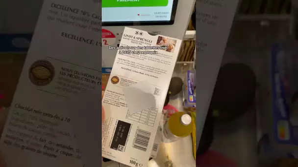 DES ANTIVOLS SUR DES TABLETTES DE CHOCOLAT À 2€15