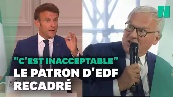 Emmanuel Macron recadre le patron d'EDF après ses critiques