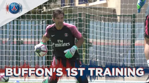 GIGI BUFFON'S FIRST TRAINING FOR PARIS SAINT-GERMAIN