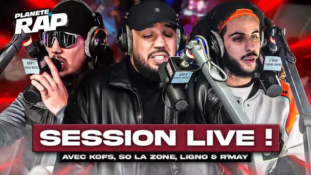 SESSION FREESTYLE avec Kofs, So La Zone, R'may & Ligno ! #PlanèteRap