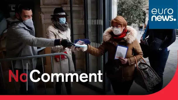 Masques et gel gydroalcoolique pour tous dans le métro à Paris