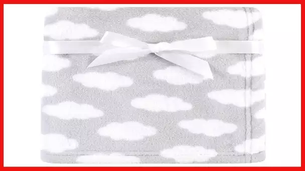 Luvable Friends Uni Baby Coral Fleece Blanket, Gray Cloud, One Size