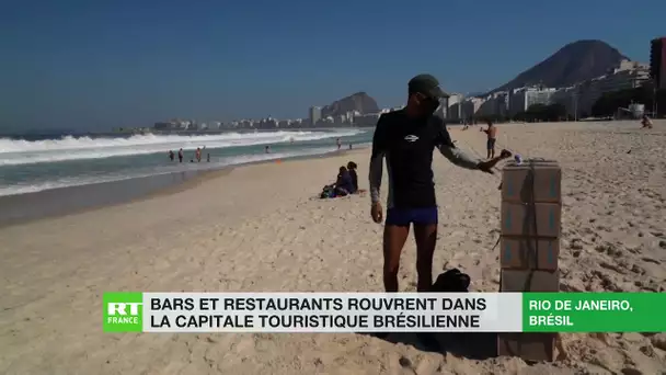 Bars et restaurants rouvrent à Rio de Janeiro, malgré une circulation toujours importante du virus
