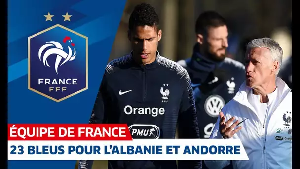 Les 23 Bleus pour France-Albanie et France-Andorre, Equipe de France I FFF 2019