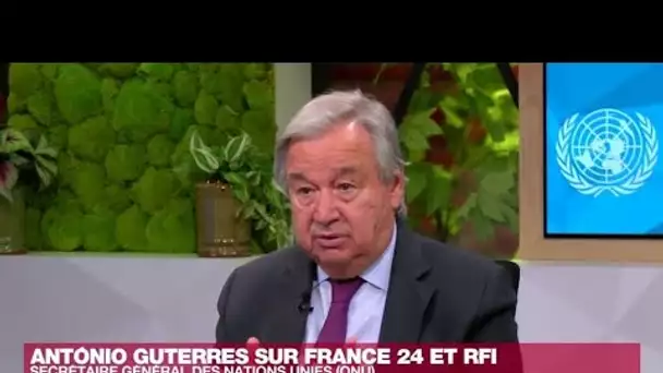 Antonio Guterres : "J'espère que la CPI va pouvoir enquêter sur Izioum" • FRANCE 24