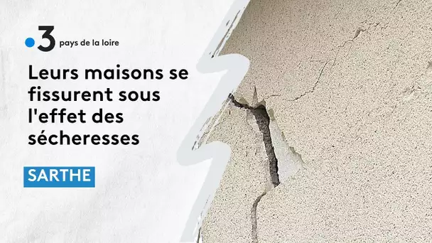 Les désarroi des propriétaires de maisons fissurées dans la Sarthe.