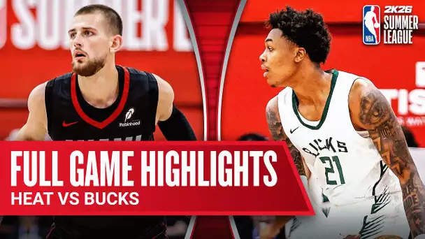 HEAT vs BUCKS | NBA SUMMER LEAGUE | FULL GAME HIGHLIGHTS | July 18, 2025