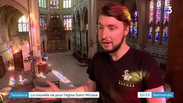 Une brasserie éphémère dans les jardins de l'église Saint-Nicaise de Rouen