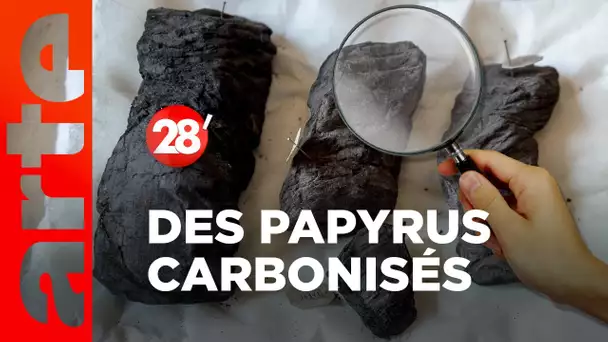 Intéressant : Comment lire les papyrus carbonisés ? - 28 minutes - ARTE