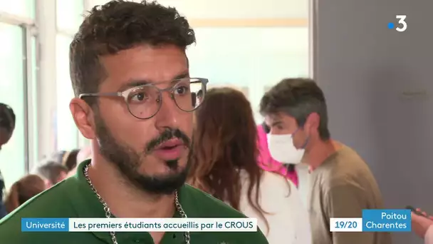 Université de Poitiers : les premiers étudiants accueillis par le CROUS