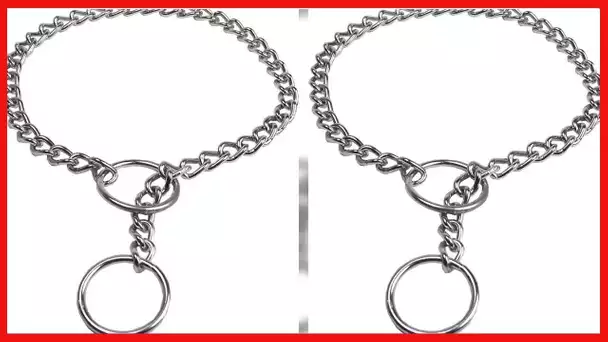 Hamilton Extra Fine Choke Chain Dog Collar, 12-Inch